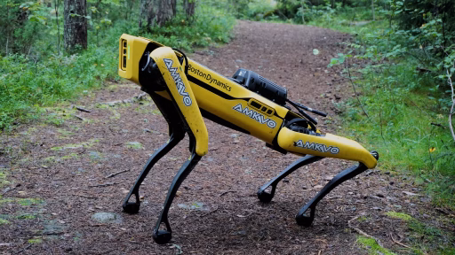 Spot, a dog-like robot created by Boston Dynamics